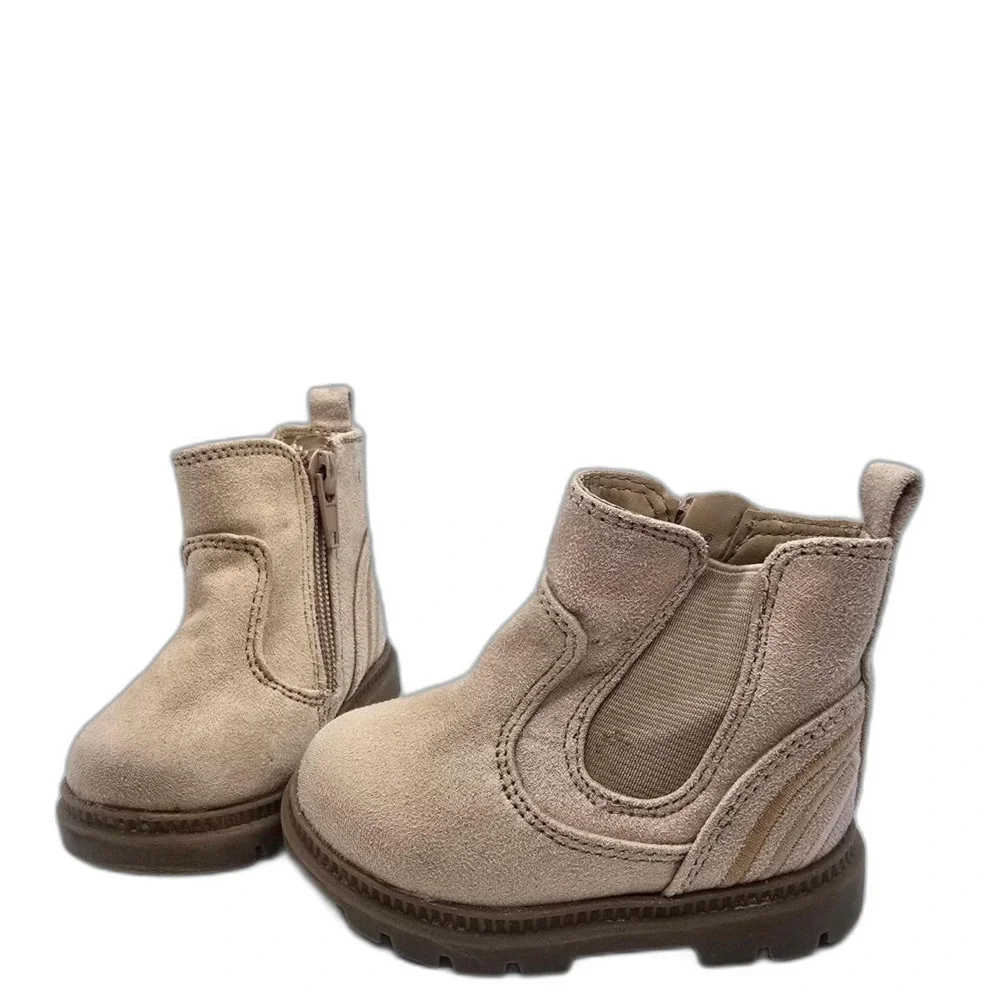 Wonder Nation Size 3 Kids Tan Ankle Boots